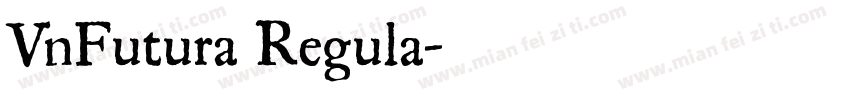 VnFutura Regula字体转换